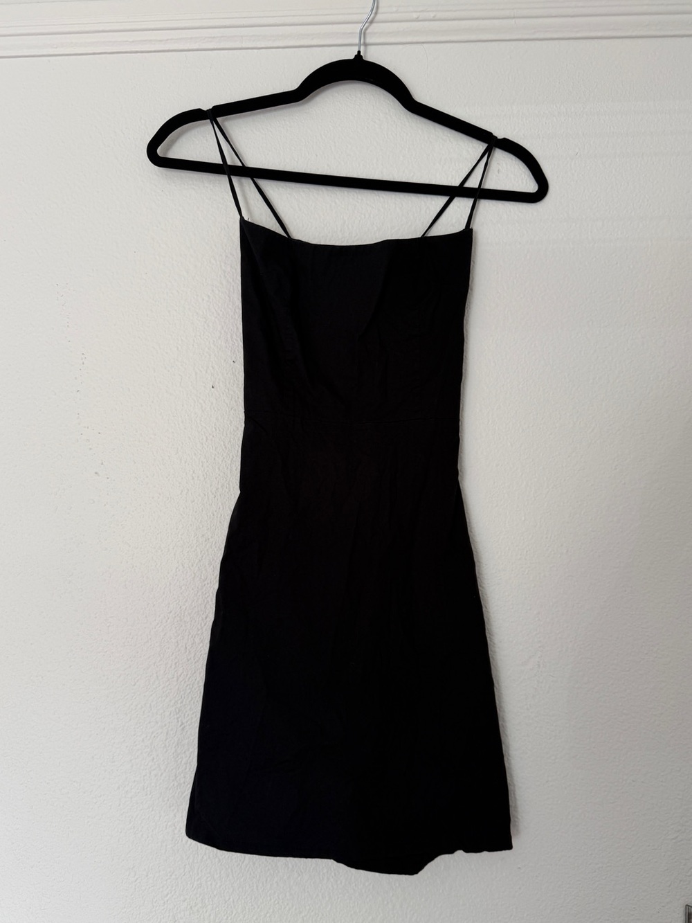 Vintage Lynn Lugo Black Strap Up Dress A Line Adjustable Classic Dress